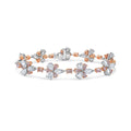 12.06ct Pink Diamond & White Diamond Floral Bracelet view 1