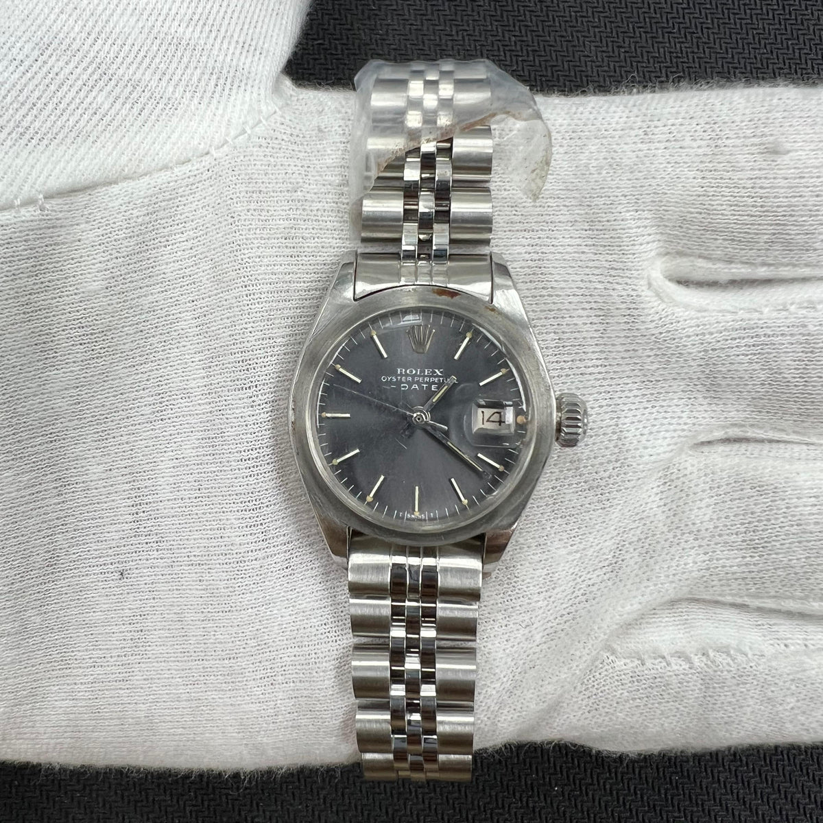 ROLEX OYSTER PERPETUAL DATE 6924 — view 2 — Laura Milman New York