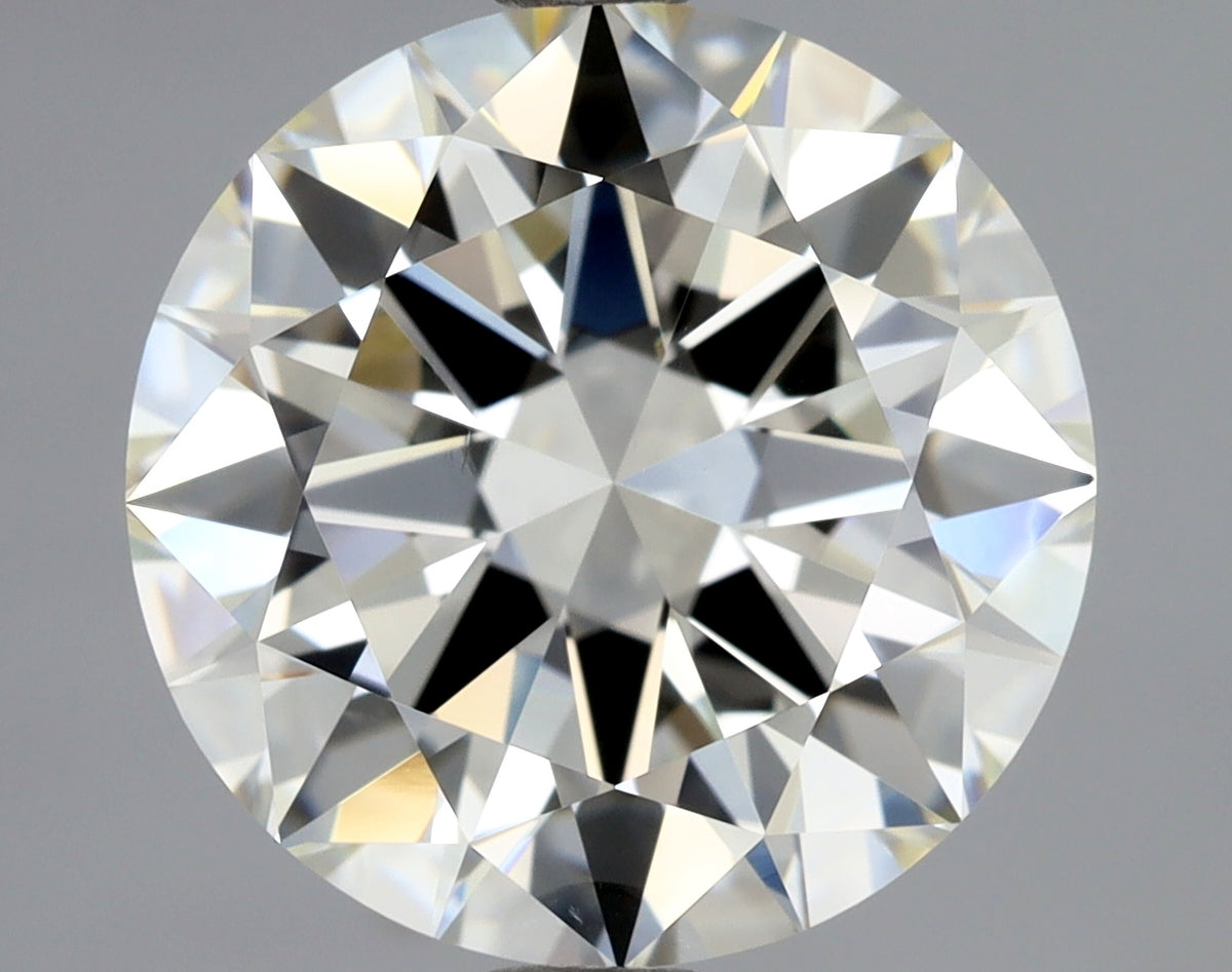 3.01ct Round, J VS2 — GIA