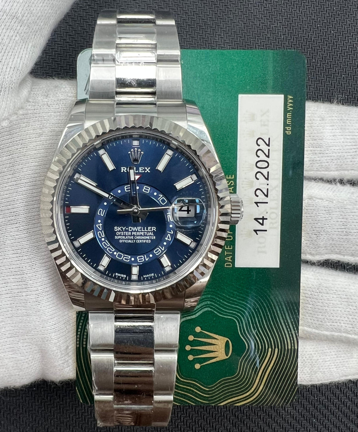 ROLEX SKY DWELLER 326934 — view 3 — Laura Milman New York