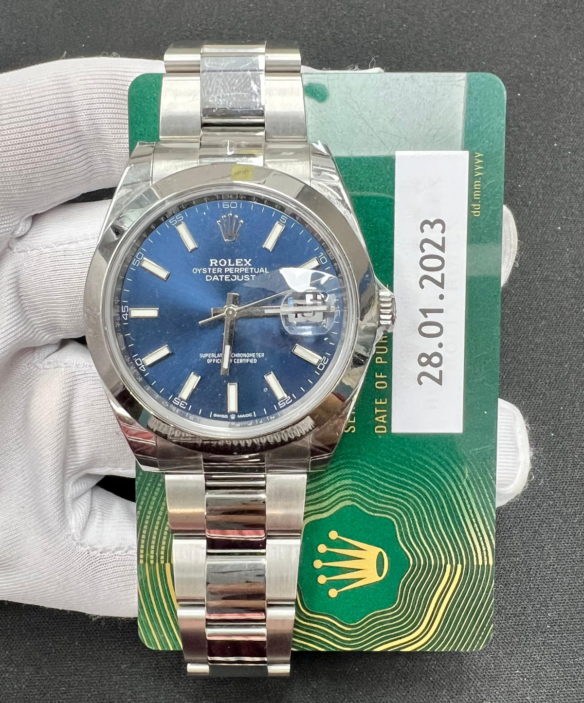 ROLEX DATEJUST 126300 — view 3 — Laura Milman New York