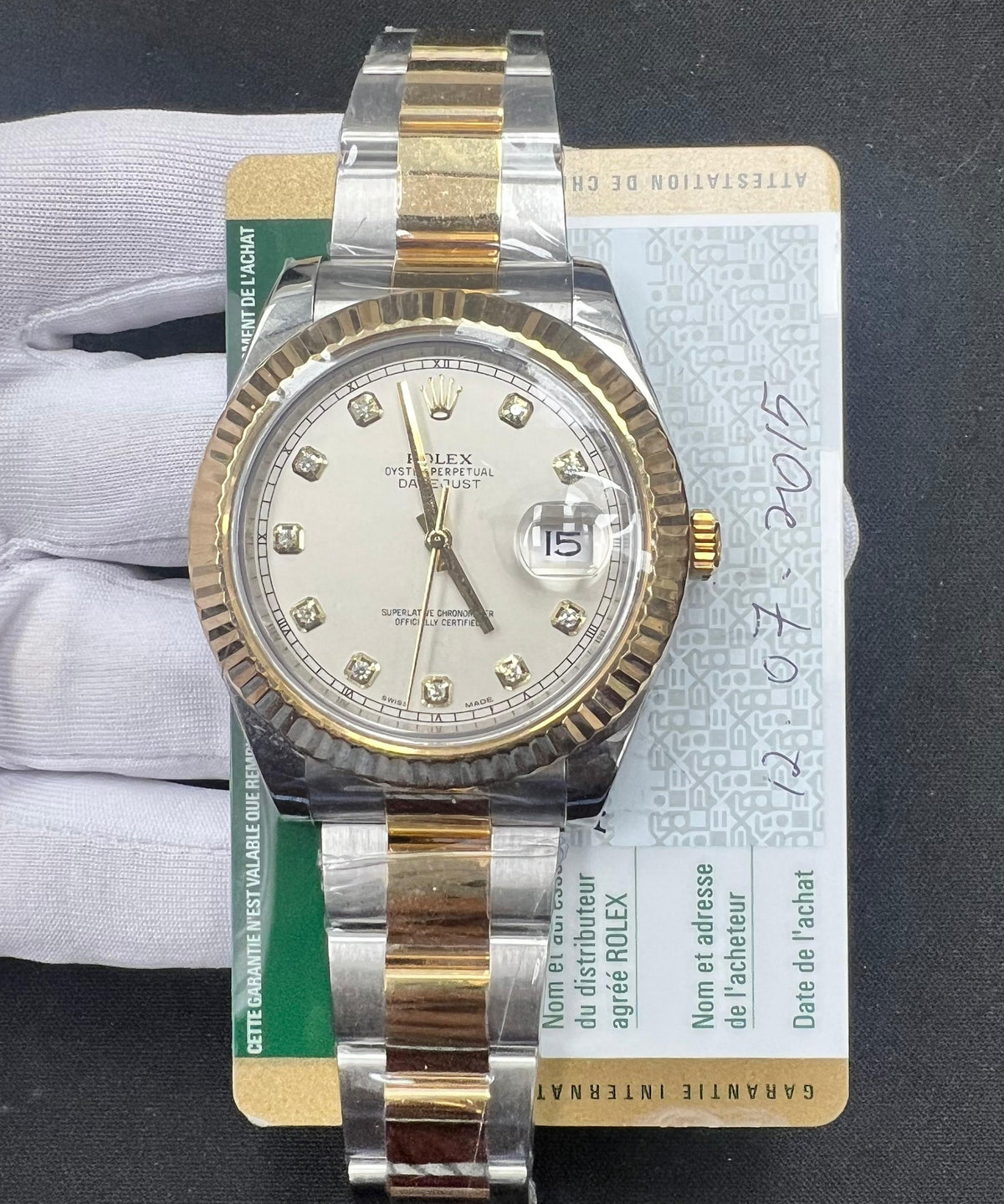 ROLEX DATEJUST II 116333 — view 3 — Laura Milman New York