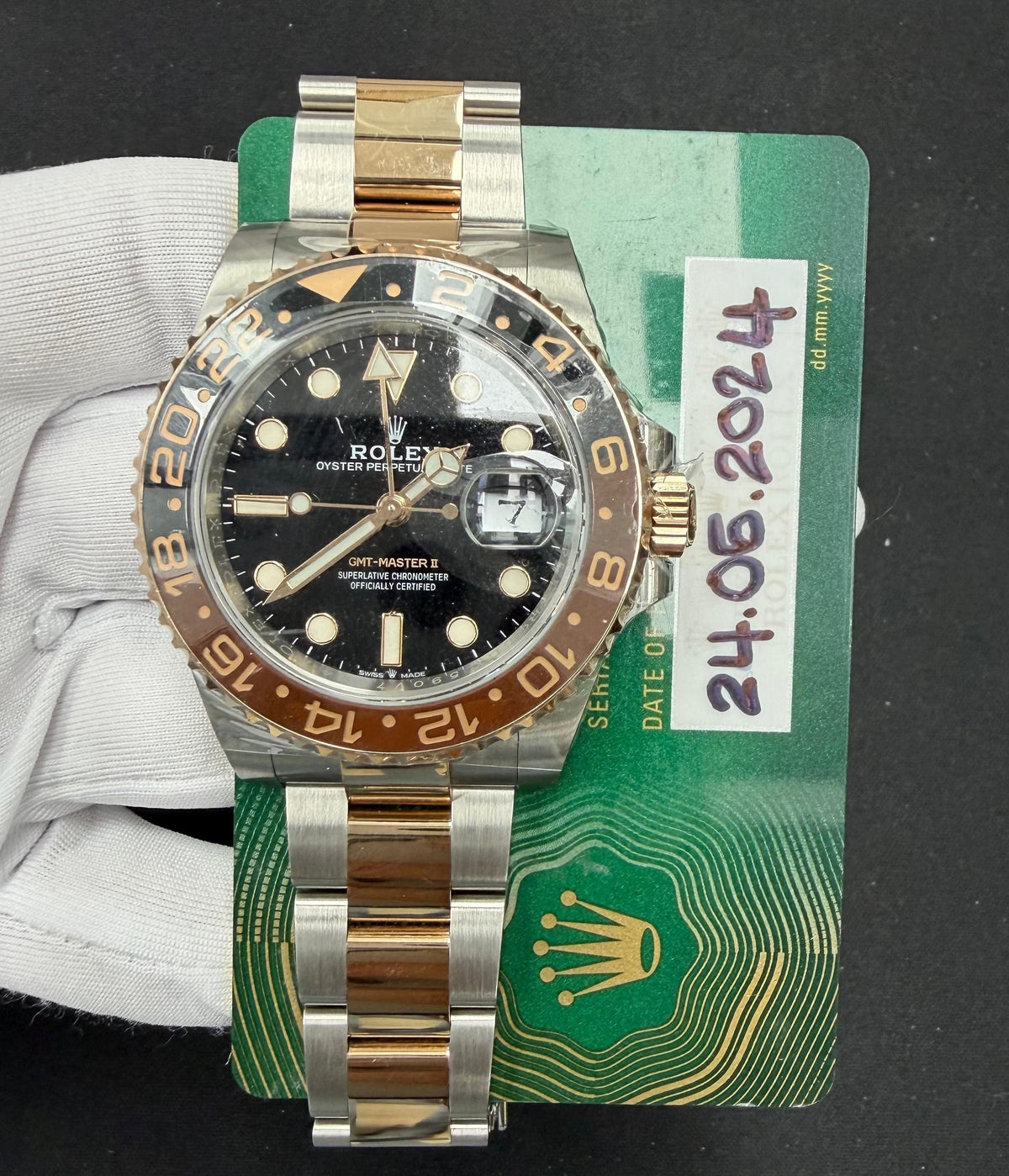 ROLEX GMT MASTER II 126711CHNR — view 3 — Laura Milman New York