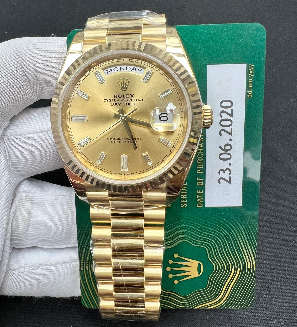ROLEX DAY-DATE 228238 — view 3 — Laura Milman New York