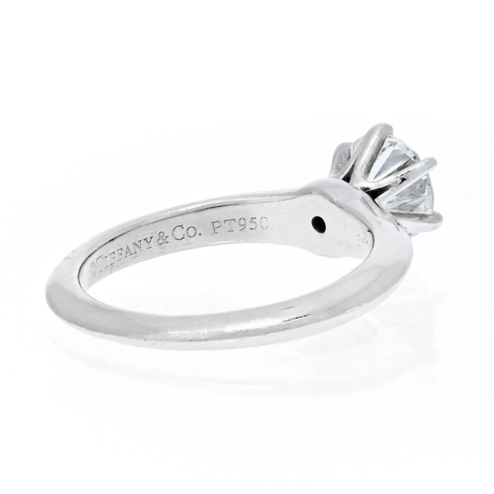 Pre-Owned Tiffany & Co. Six Prong Classic 0.91ct I VS2 Solitaire Engagement Ring view 3 - Tiffany & Co. — Laura Milman New York