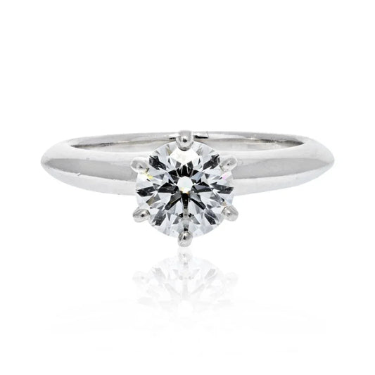 Pre-Owned Tiffany & Co. Six Prong Classic 0.91ct I VS2 Solitaire Engagement Ring - Tiffany & Co. Solitaire Ring