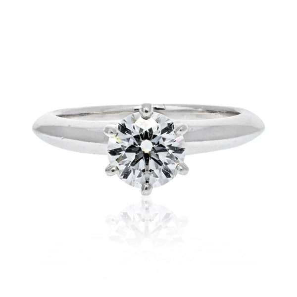 Pre-Owned Tiffany & Co. Six Prong Classic 0.91ct I VS2 Solitaire Engagement Ring - Tiffany & Co. Solitaire Ring
