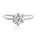 Tiffany & Co. Platinum Classic 6 Prong 1.56ct H Vs2 Round Cut Ring view 1