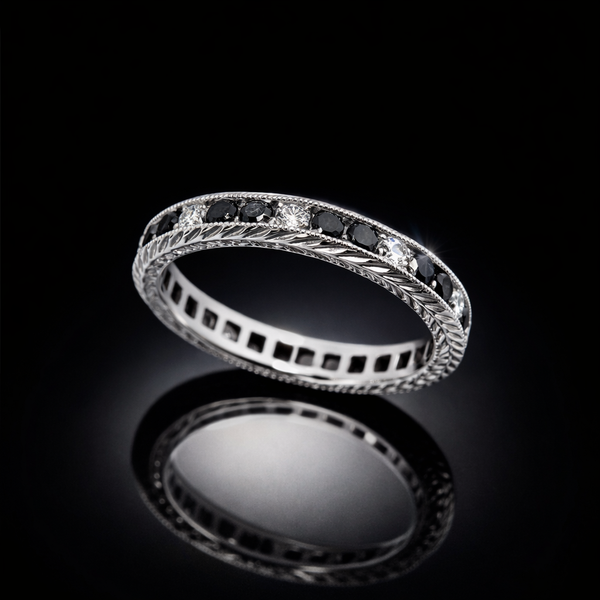 Black and White Diamond Eternity Band - Laura Milman New York