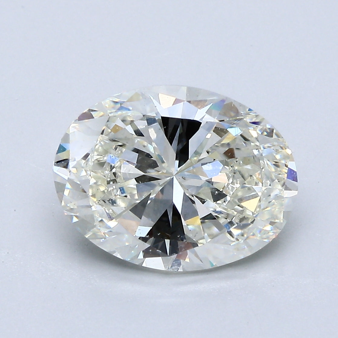 3.51ct Oval Natural Diamond — J SI1, GIA Certified