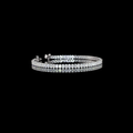 Lab-Grown Oval Diamond Tennis Bracelet — Prong, North South view 1