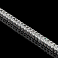 Lab-Grown Oval Diamond Tennis Bracelet — Prong, North South view 2