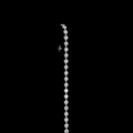 Lab-Grown Round Diamond Station Bracelet — Bezel Prong view 3