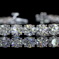 Lab-Grown Round Diamond Tennis Bracelet — Prong view 8