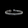 Lab-Grown Round Diamond Tennis Bracelet — Prong view 1