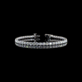 Lab-Grown Round Diamond Tennis Bracelet — Prong view 4