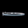 Lab-Grown Round Diamond Tennis Bracelet — Prong view 1
