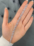 10.28ctw Fancy Pink Diamond & White Diamond Pear Shape Double Row Bracelet view 5