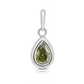 Green Chameleon Pear Shape Diamond Charm in White Gold view 1