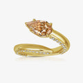 Fancy Brown-Yellow Diamond Pinky Ring in 18K Yellow Gold view 1