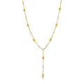 8.54ctw Fancy Yellow Pear Diamond Lariat Necklace view 1