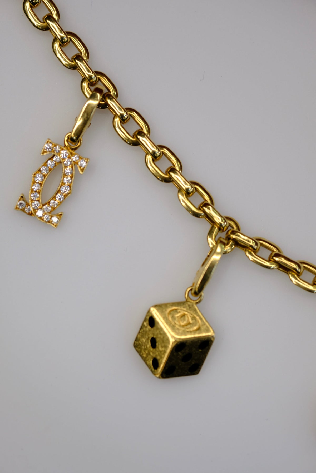 Cartier 18K Yellow Gold Five Charms Bracelet — view 10 — Laura Milman New York