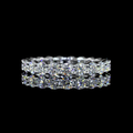Lab-Grown Round Diamond Eternity Band — Prong view 5