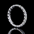 Lab-Grown Round Diamond Eternity Band — Prong view 7