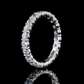 Lab-Grown Round Diamond Eternity Band — Prong view 8