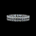 Lab-Grown Round Diamond Eternity Band — Prong view 1