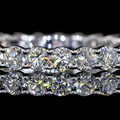 Lab-Grown Round Diamond Eternity Band — Prong view 2