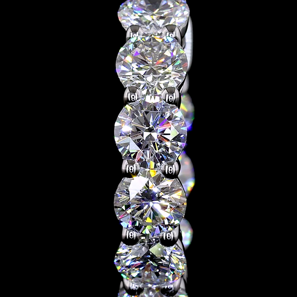 1.89 CT Round Lab Grown Diamond Huggie Earrings in 14K White Gold