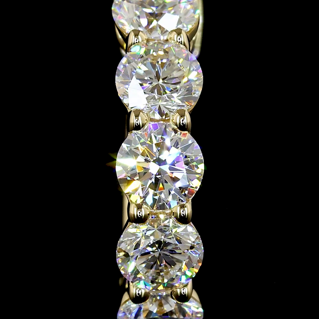 1 CT Round Lab Grown Diamond Huggie Earrings in 14K Yellow Gold — Laura Milman New York