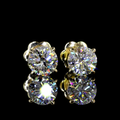 Round Shape Stud Earrings (Lab Grown) - Laura Milman New York