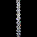 Lab-Grown Round Diamond Hoops Earring — Prong, view 3