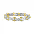 Yellow and White Diamond Bracelet in 18K Yellow and White Gold view 1