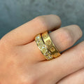 Fancy Yellow Cushion Diamond Eternity Band in 18K Yellow Gold view 5