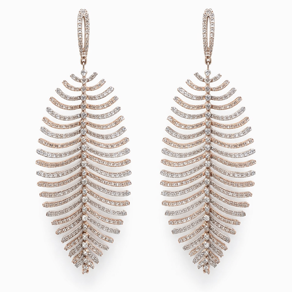 Feather Drop Earrings - Laura Milman New York