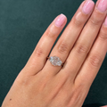 Fancy Brown-Pink Radiant Diamond Ring in Platinum and 18K Rose Gold view 4