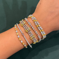 Yellow and White Diamond Bracelet in 18K Yellow and White Gold view 4