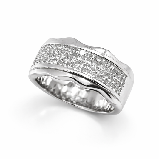 Invisible Set Diamond Ring