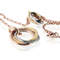 Cartier 18K Tri Color Trinity Diamond Lariat Necklace view 3