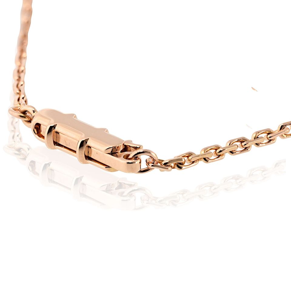 Cartier Love 18K Rose Gold Diamond Necklace — view 4 — Laura Milman New York
