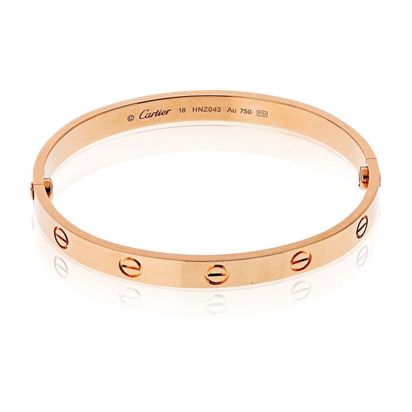 Cartier Love 18K Rose Gold Size 18 Bracelet — view 2