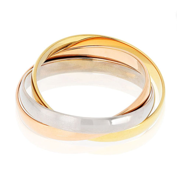 Cartier Trinity 18K Tri Color Roller Bracelet — view 2