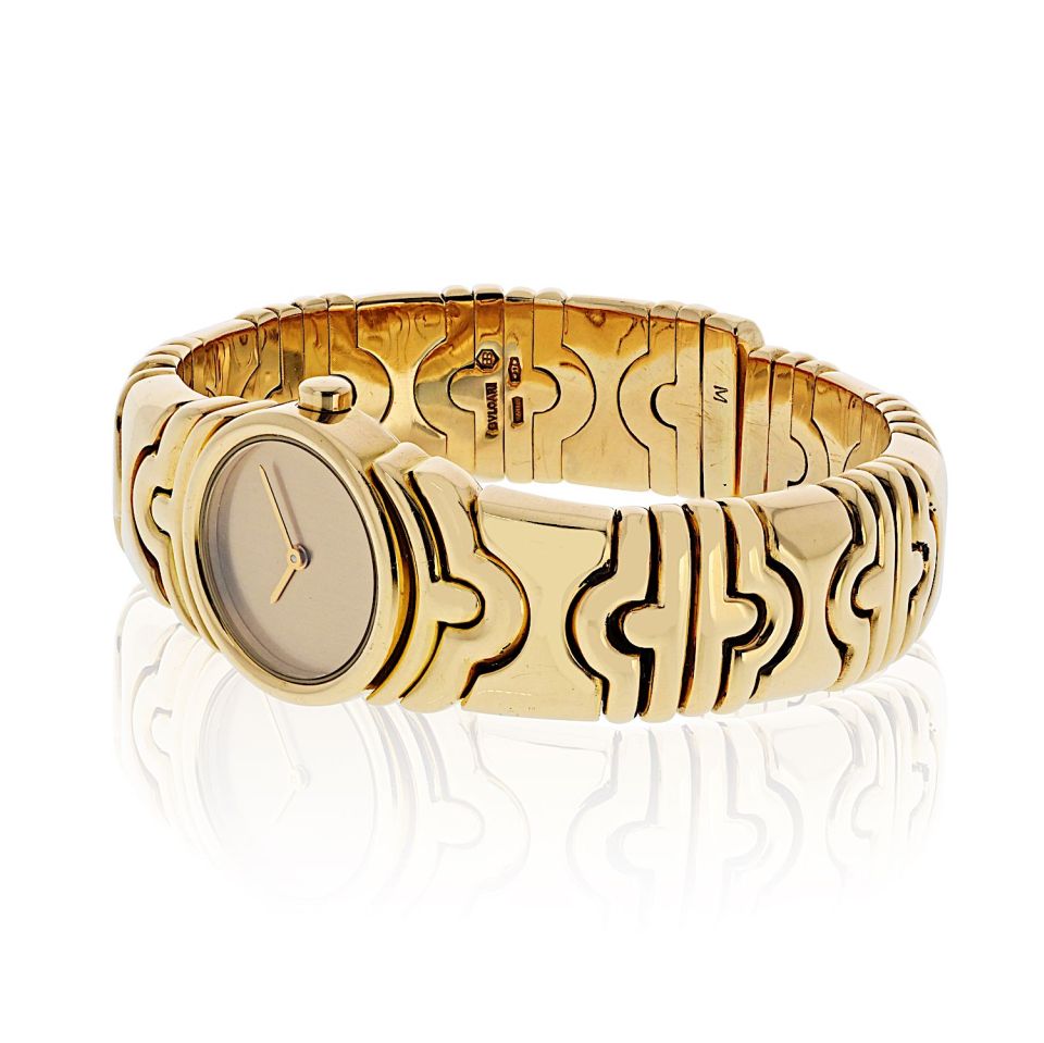 Pre-Owned Bvlgari Parentesi 18K Yellow Gold BJ 01 H54486 Watch view 2 - Bvlgari — Laura Milman New York