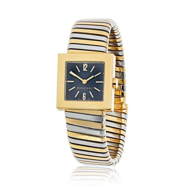 Pre-Owned Bvlgari Quadrato Bvlgari Quadrato 22mm Square Dial F1218 SQ 22 2T Watch Watch - Bvlgari Watch