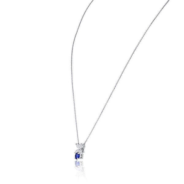 Tiffany & Co. Victoria Platinum Diamond And Sapphire Pendant — view 2