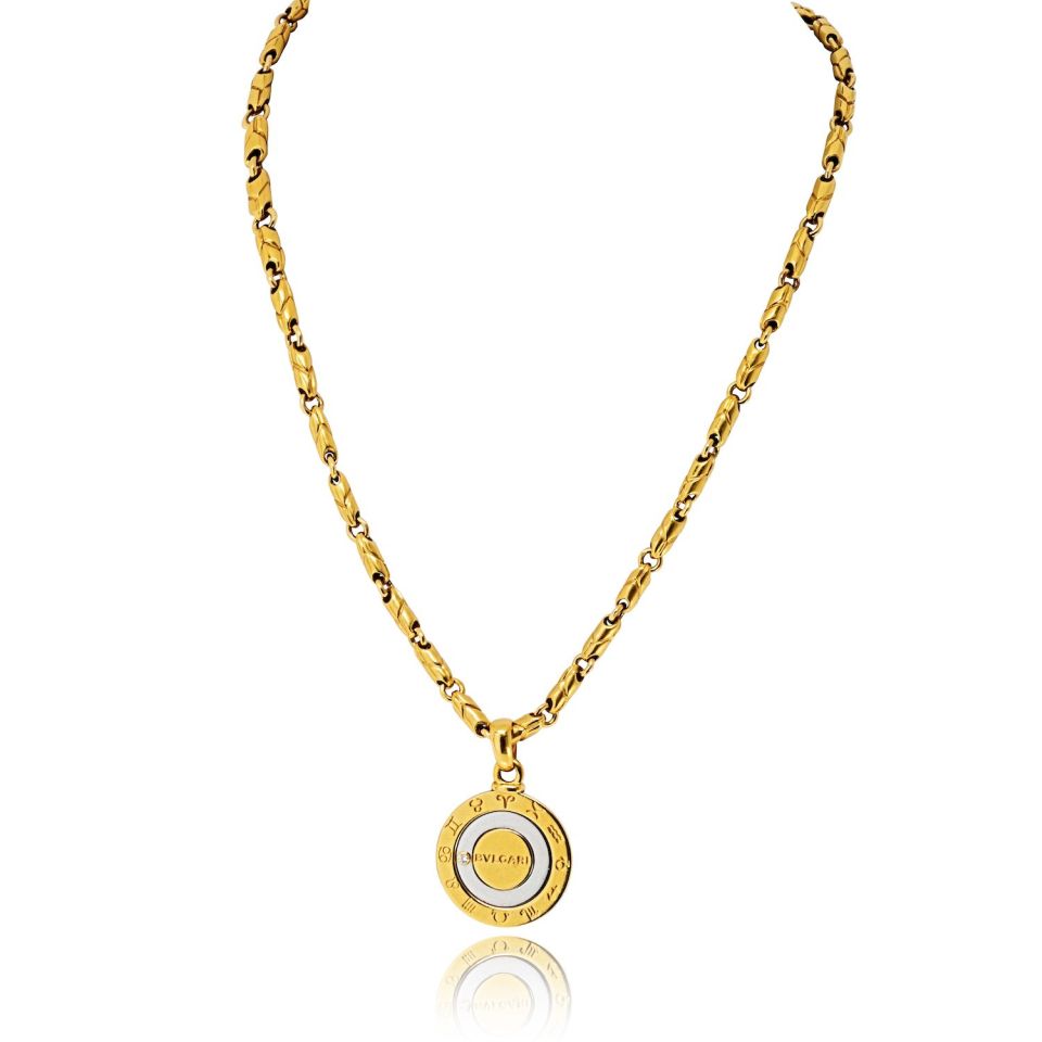 Bvlgari Zodiac Kingdom Coin Style Horoscope Pendant — Laura Milman New York