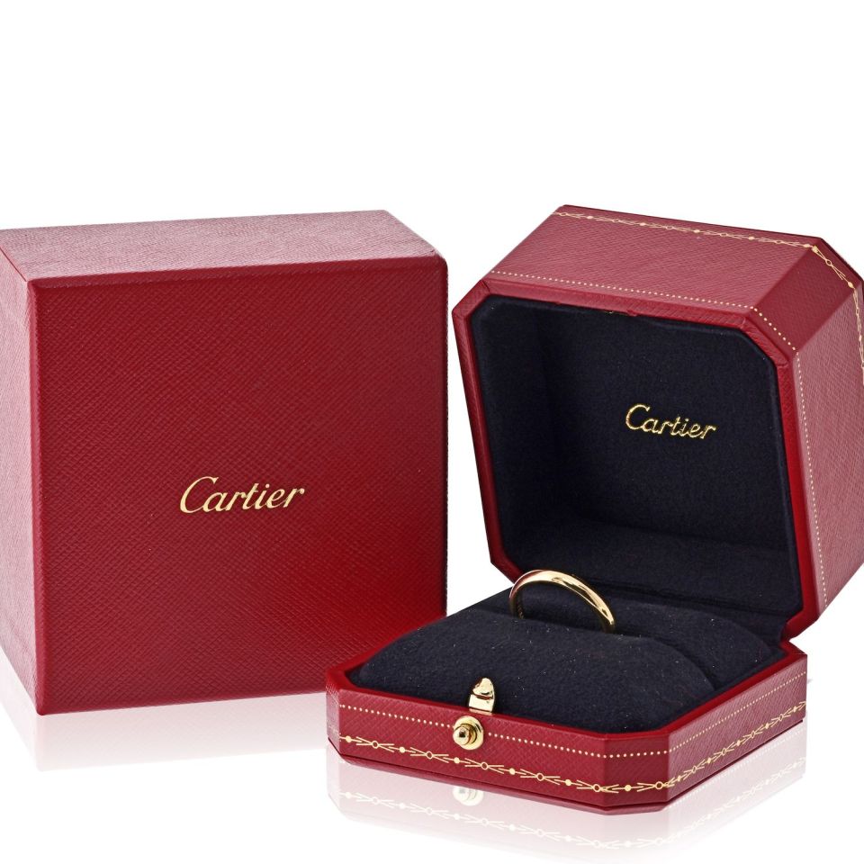 Cartier 18K Yellow Gold Classic Dome Eu 61 Wedding Band — view 2 — Laura Milman New York